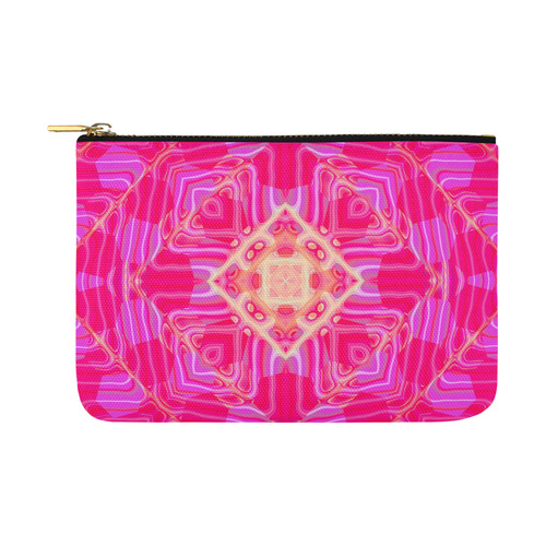 Pink And Rose Abstract Pattern Carry-All Pouch 12.5''x8.5''
