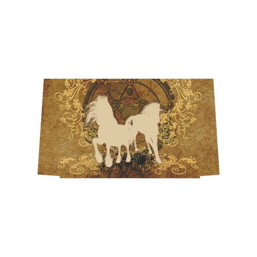 Beautiful horses, silhouette Euramerican Tote Bag/Large (Model 1656)