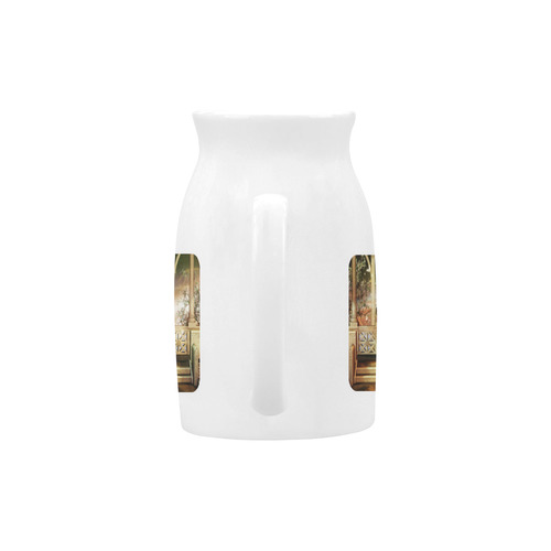 The cute little fairy in the sunset Milk Cup (Large) 450ml