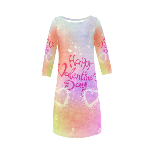 happy valentines day by FeelGood Round Collar Dress (D22)