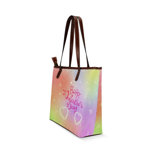 happy valentines day by FeelGood Shoulder Tote Bag (Model 1646)