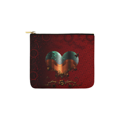 Love, wonderful heart Carry-All Pouch 6''x5''