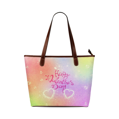 happy valentines day by FeelGood Shoulder Tote Bag (Model 1646)