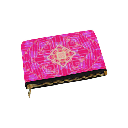 Pink And Rose Abstract Pattern Carry-All Pouch 9.5''x6''