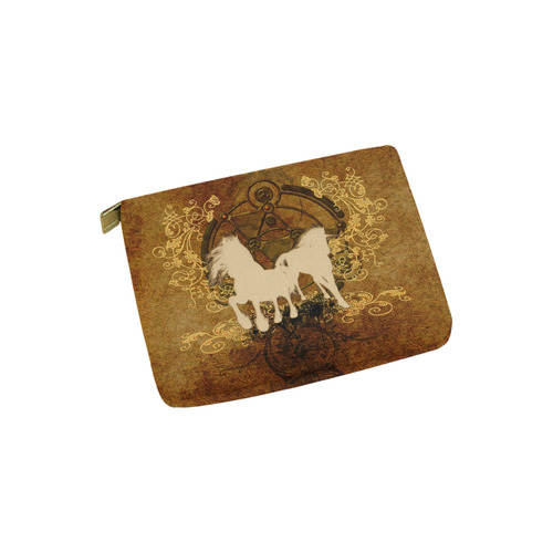 Beautiful horses, silhouette Carry-All Pouch 6''x5''