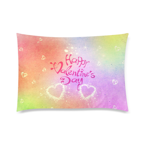 happy valentines day by FeelGood Custom Zippered Pillow Case 20"x30"(Twin Sides)