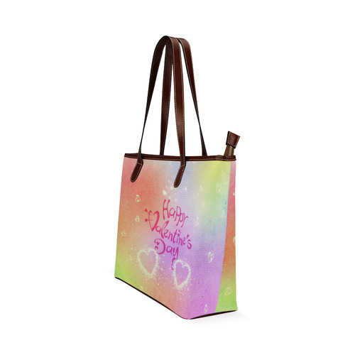 happy valentines day by FeelGood Shoulder Tote Bag (Model 1646)