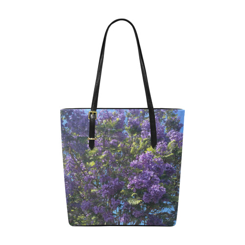 Blossoming Jacaranda Tree Floral Art Euramerican Tote Bag/Small (Model 1655)