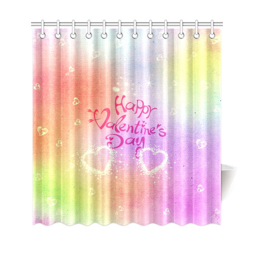 happy valentines day by FeelGood Shower Curtain 69"x72"