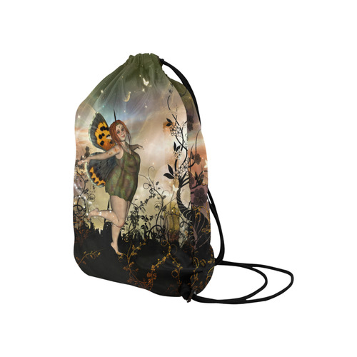 Dancing little fairy Medium Drawstring Bag Model 1604 (Twin Sides) 13.8"(W) * 18.1"(H)