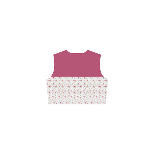 Lovely Pattern with Birds and Flowers Eos Women's Sleeveless Dress (Model D01)