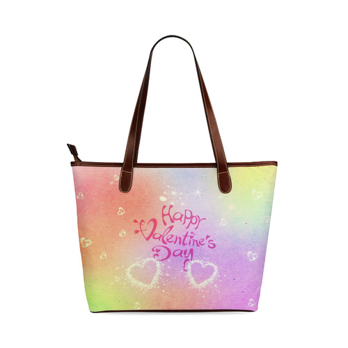 happy valentines day by FeelGood Shoulder Tote Bag (Model 1646)