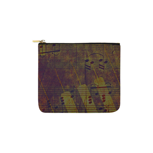 Music, vintage look A by JamColors Carry-All Pouch 6''x5''