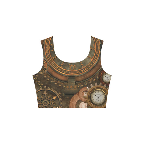 Steampunk, wonderful vintage clocks and gears 3/4 Sleeve Sundress (D23)