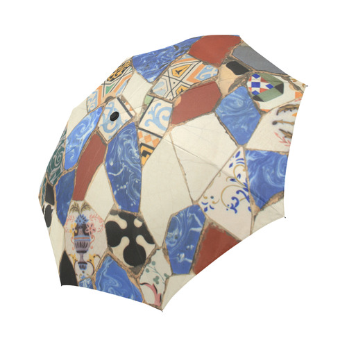 Mosaic decoration Auto-Foldable Umbrella (Model U04)