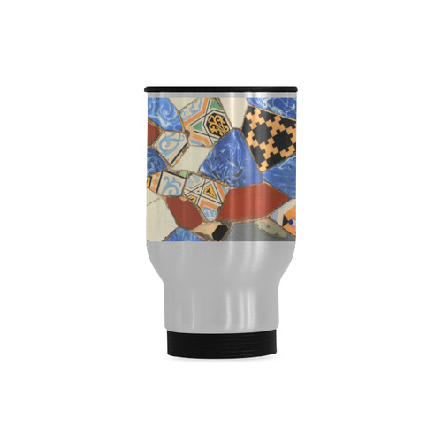 Mosaic decoration Travel Mug (Silver) (14 Oz)