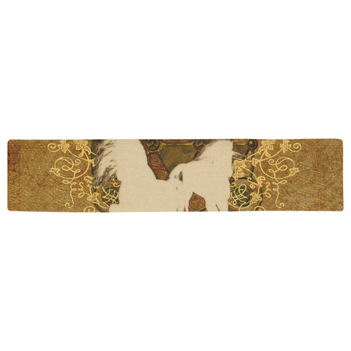 Beautiful horses, silhouette Table Runner 16x72 inch