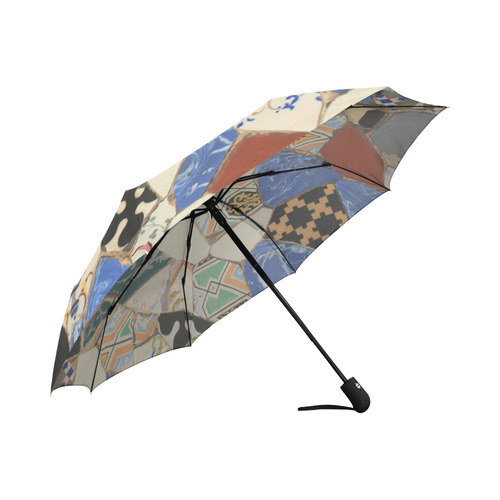 Mosaic decoration Auto-Foldable Umbrella (Model U04)