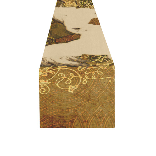 Beautiful horses, silhouette Table Runner 14x72 inch