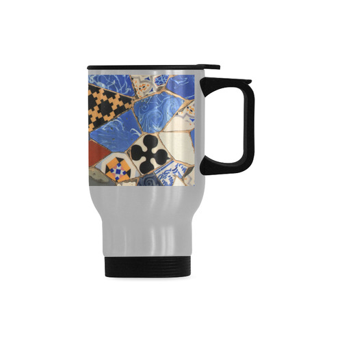 Mosaic decoration Travel Mug (Silver) (14 Oz)