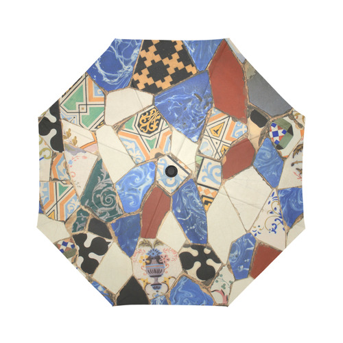 Mosaic decoration Auto-Foldable Umbrella (Model U04)