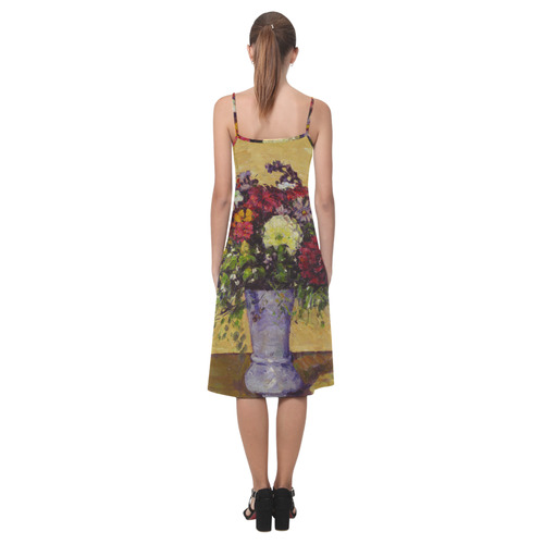 Cezanne Bouquet of Flowers Floral Still Life Alcestis Slip Dress (Model D05)