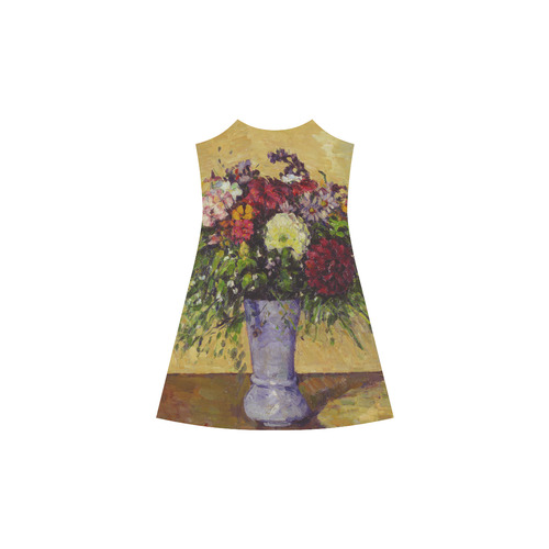 Cezanne Bouquet of Flowers Floral Still Life Alcestis Slip Dress (Model D05)