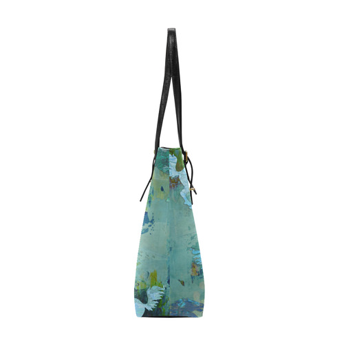 Rearing Horses grunge style painting Euramerican Tote Bag/Small (Model 1655)