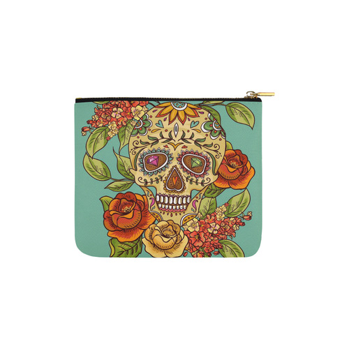 sugar skull Carry-All Pouch 6''x5''