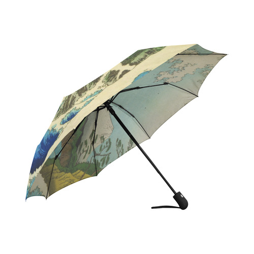 Hiroshige Sea at Satta Suruga Province Auto-Foldable Umbrella (Model U04)