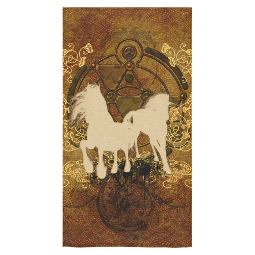 Beautiful horses, silhouette Bath Towel 30"x56"