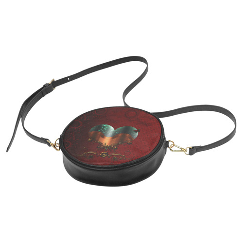 Love, wonderful heart Round Sling Bag (Model 1647)