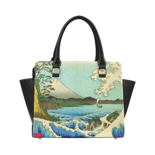 Hiroshige Sea at Satta Suruga Province Classic Shoulder Handbag (Model 1653)