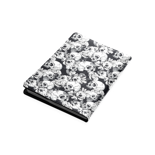 skull pattern, black and white Custom NoteBook B5