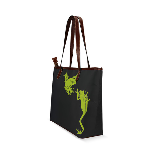 Froggy Love Shoulder Tote Bag (Model 1646)