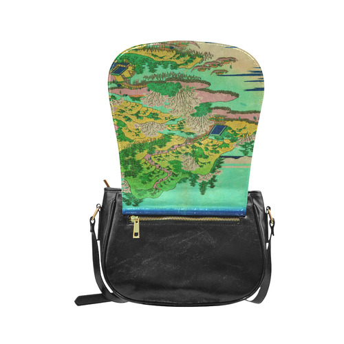 Hokusai Mount Tempo Setchu Landscape Classic Saddle Bag/Small (Model 1648)