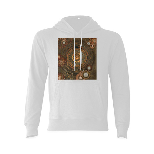 Steampunk, wonderful vintage clocks and gears Oceanus Hoodie Sweatshirt (NEW) (Model H03)