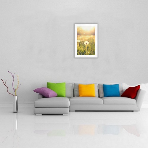 Dandelion on the Meadow at Sunlight Art Print 19‘’x28‘’