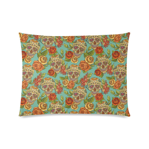 sugar skull pattern Custom Picture Pillow Case 20"x26" (one side)