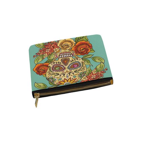 sugar skull Carry-All Pouch 6''x5''