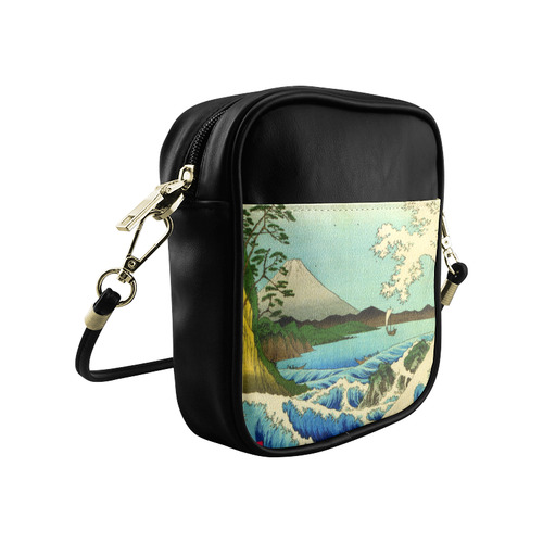 Hiroshige Sea at Satta Suruga Province Sling Bag (Model 1627)