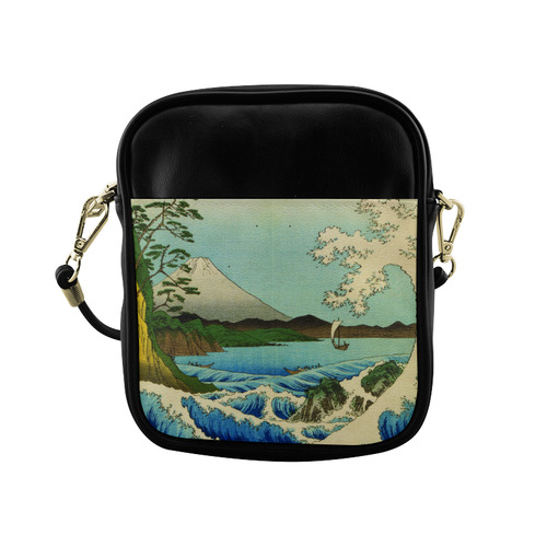 Hiroshige Sea at Satta Suruga Province Sling Bag (Model 1627)