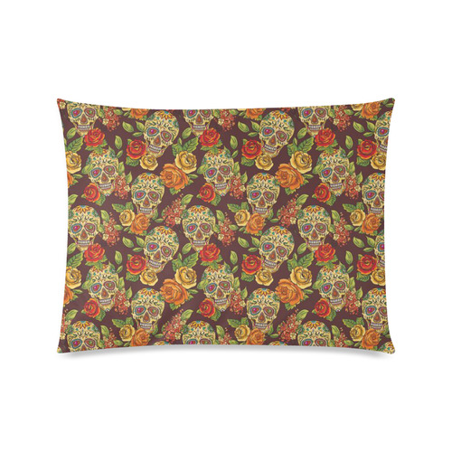 sugar skull pattern Custom Picture Pillow Case 20"x26" (one side)