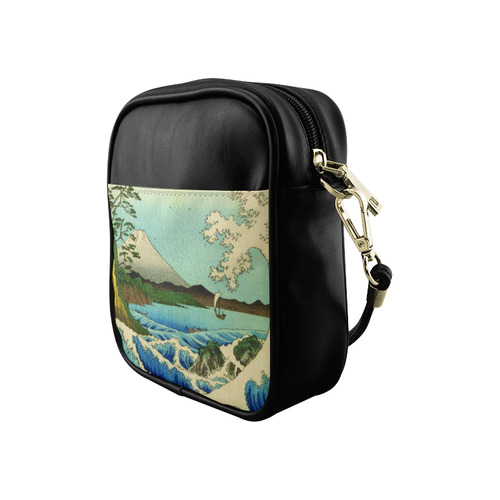 Hiroshige Sea at Satta Suruga Province Sling Bag (Model 1627)