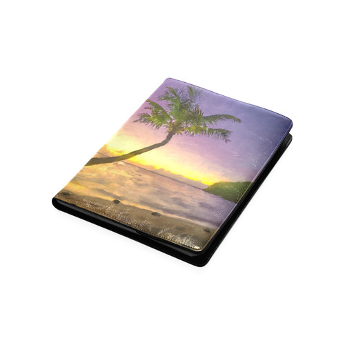 Painting tropical sunset beach with palms Custom NoteBook B5