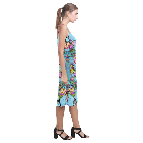 My Butterfly Popart by Nico Bielow Alcestis Slip Dress (Model D05)