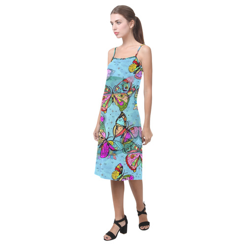 My Butterfly Popart by Nico Bielow Alcestis Slip Dress (Model D05)