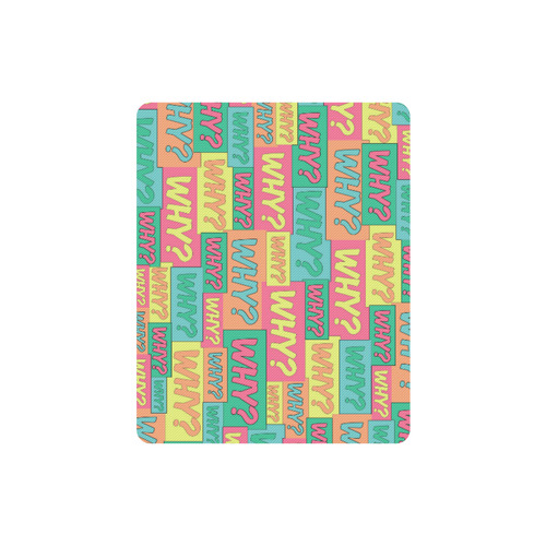 Why? Comic Cartoon Rectangle Mousepad