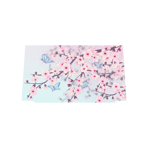 Cherry Blossoms Sakura Japanese Landscape Euramerican Tote Bag/Large (Model 1656)