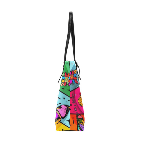 My Butterfly Popart by Nico Bielow Euramerican Tote Bag/Small (Model 1655)